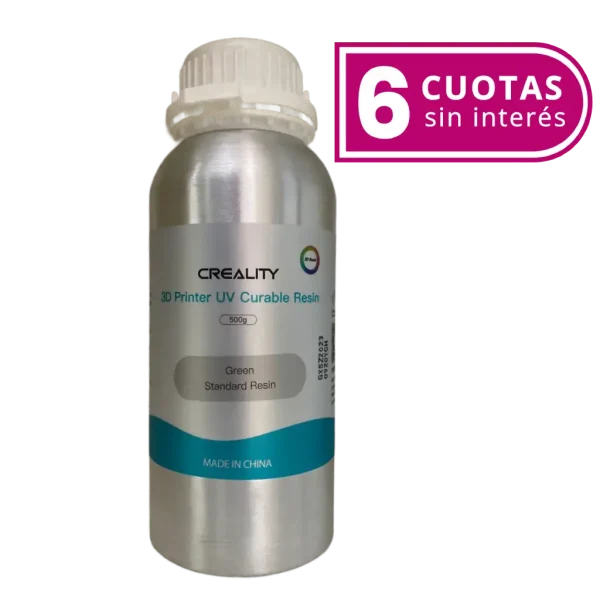 Resina CREALITY Standard UV Curable Green 500 gr.